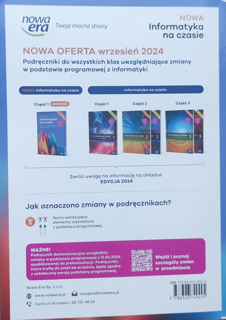 Podręcznik do informatyki kl.1 nowa era