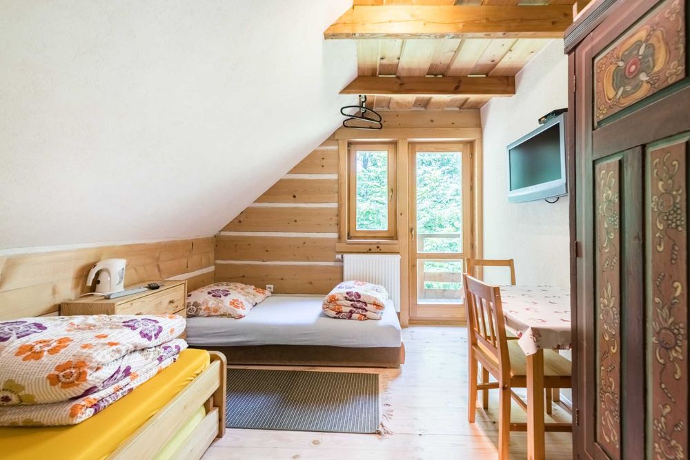 Drewniany Domek z Kominkiem w Laskowej 300 m od stoku