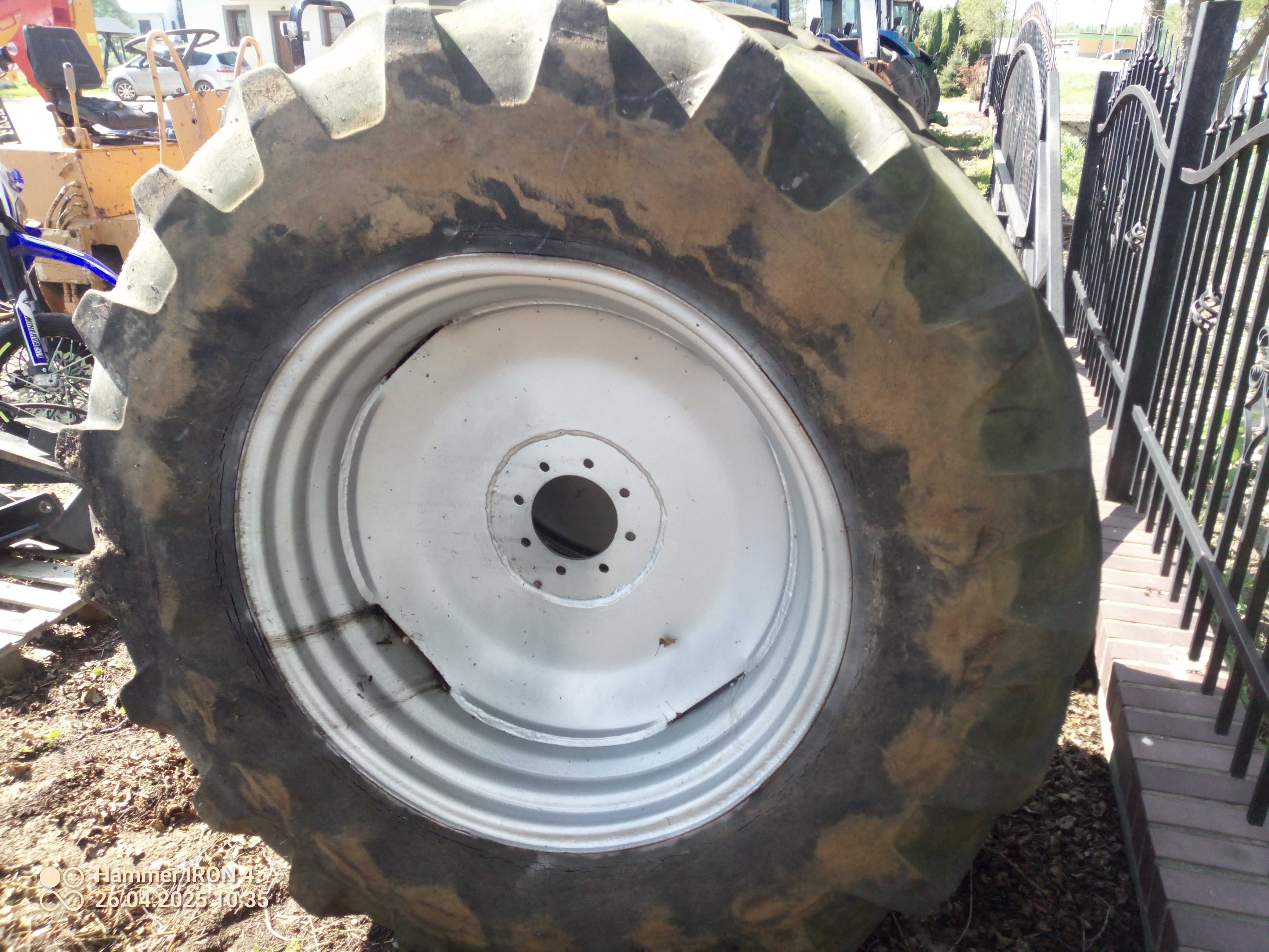 Opony rolnicze z felgami 2 szt18.4 R34 28.1 R26 380/85r46