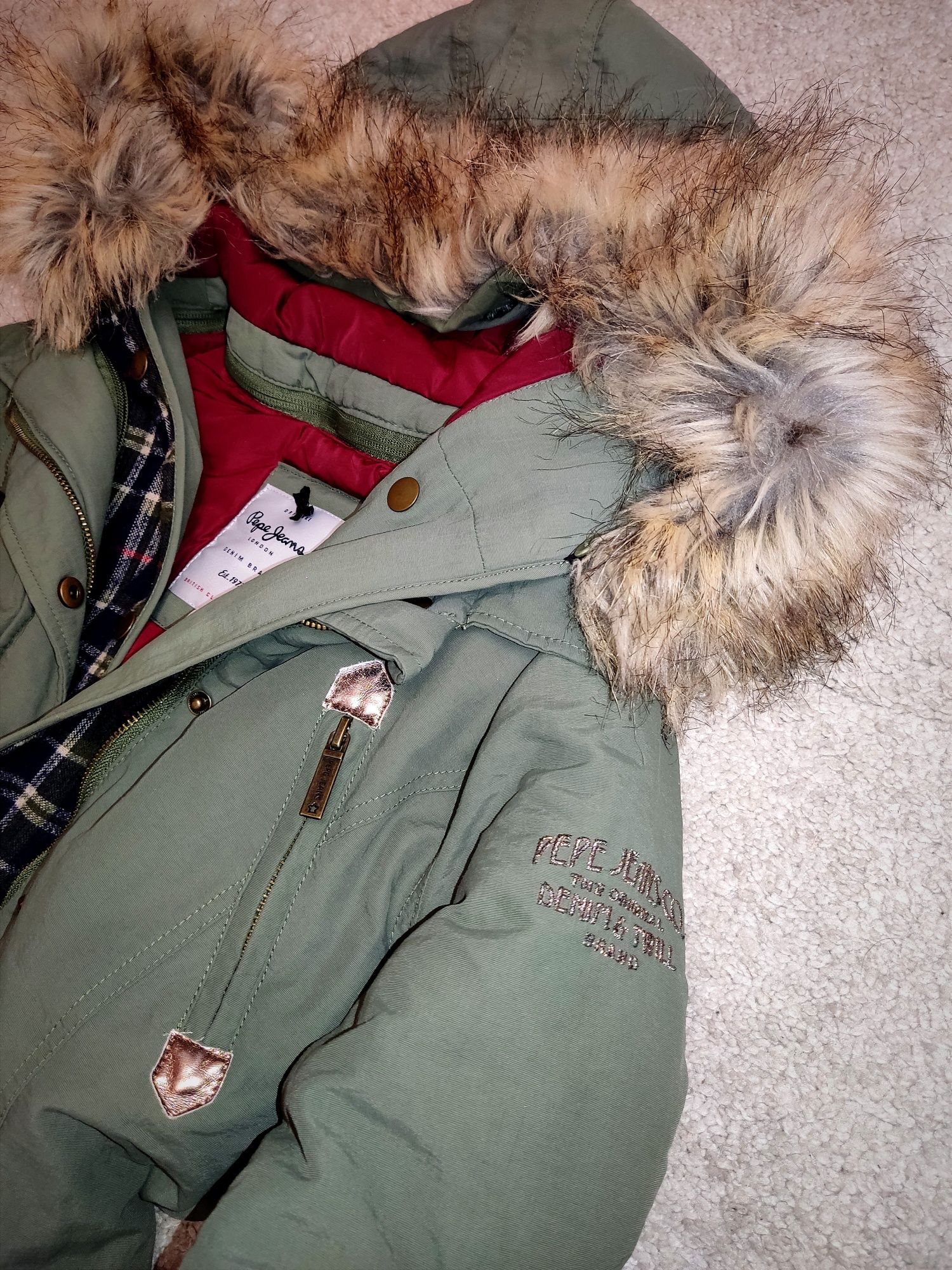 Pepe Jeans zimowa parka 2 w 1  roz S / 12 kurtka Hilfiger