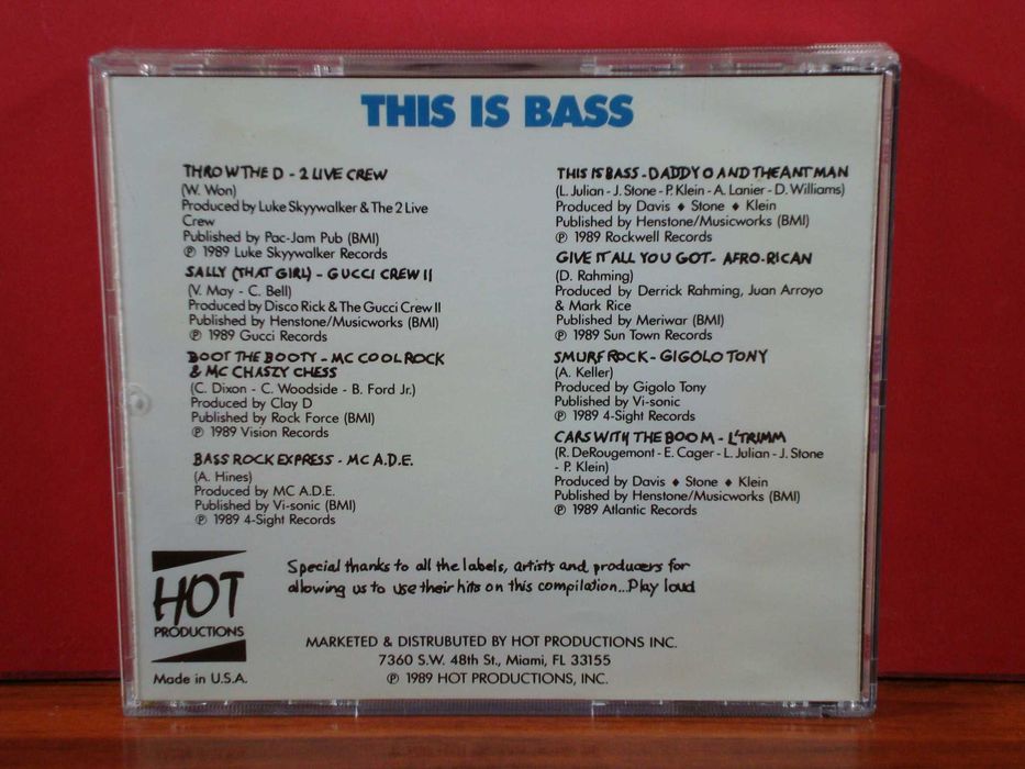 Various Artists - This Is Bass / CD / Mint / Hip Hop