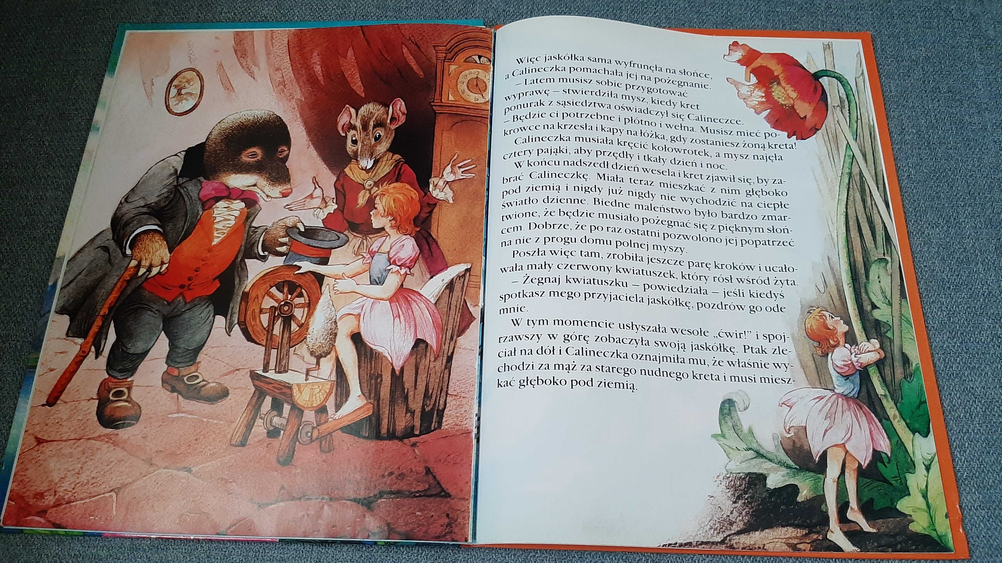 John Patience Calineczka Słowik H Ch Andersen Baśnie piękne ilustracje