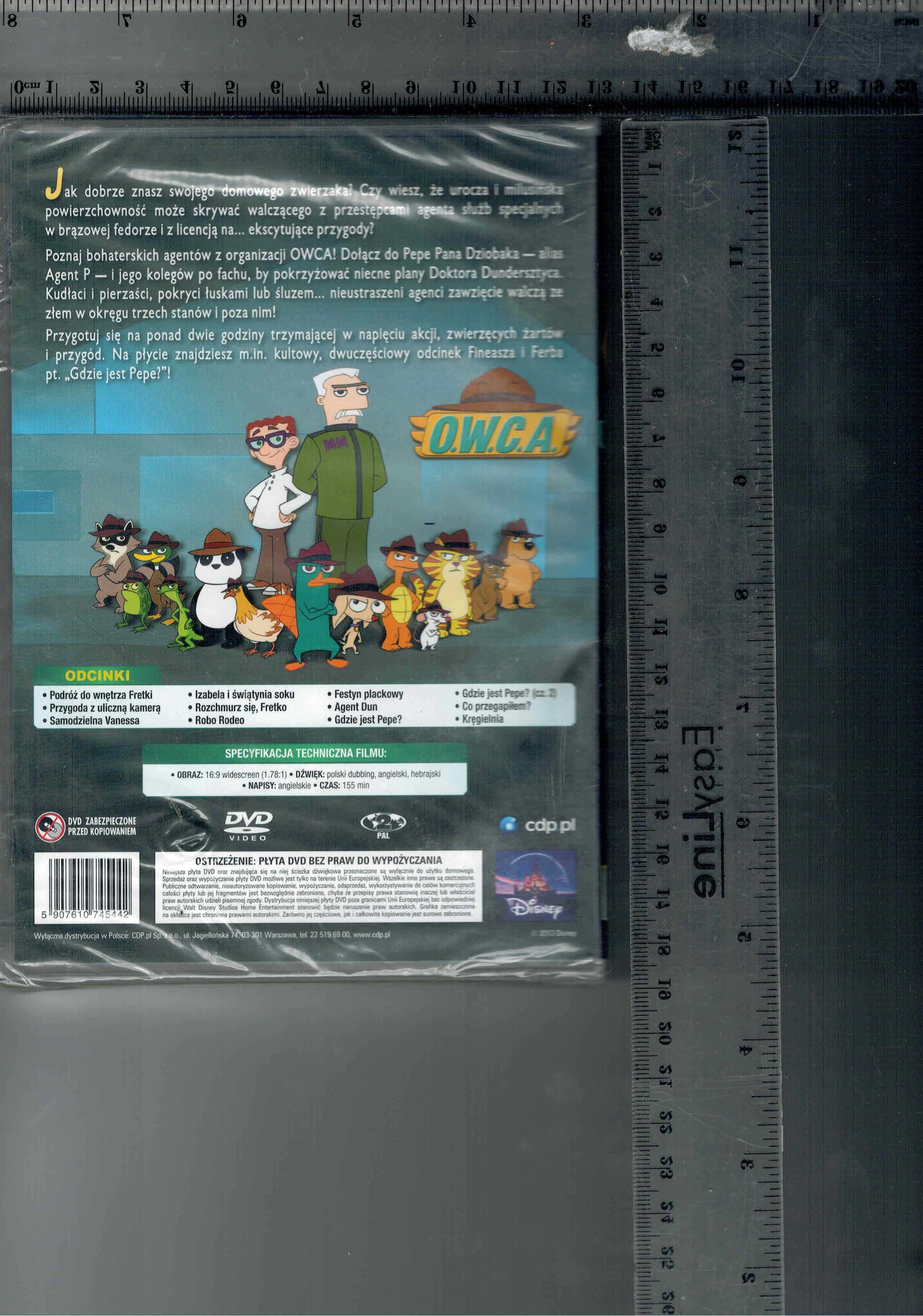 Fineasz i Ferb Agent zwierzak DVD