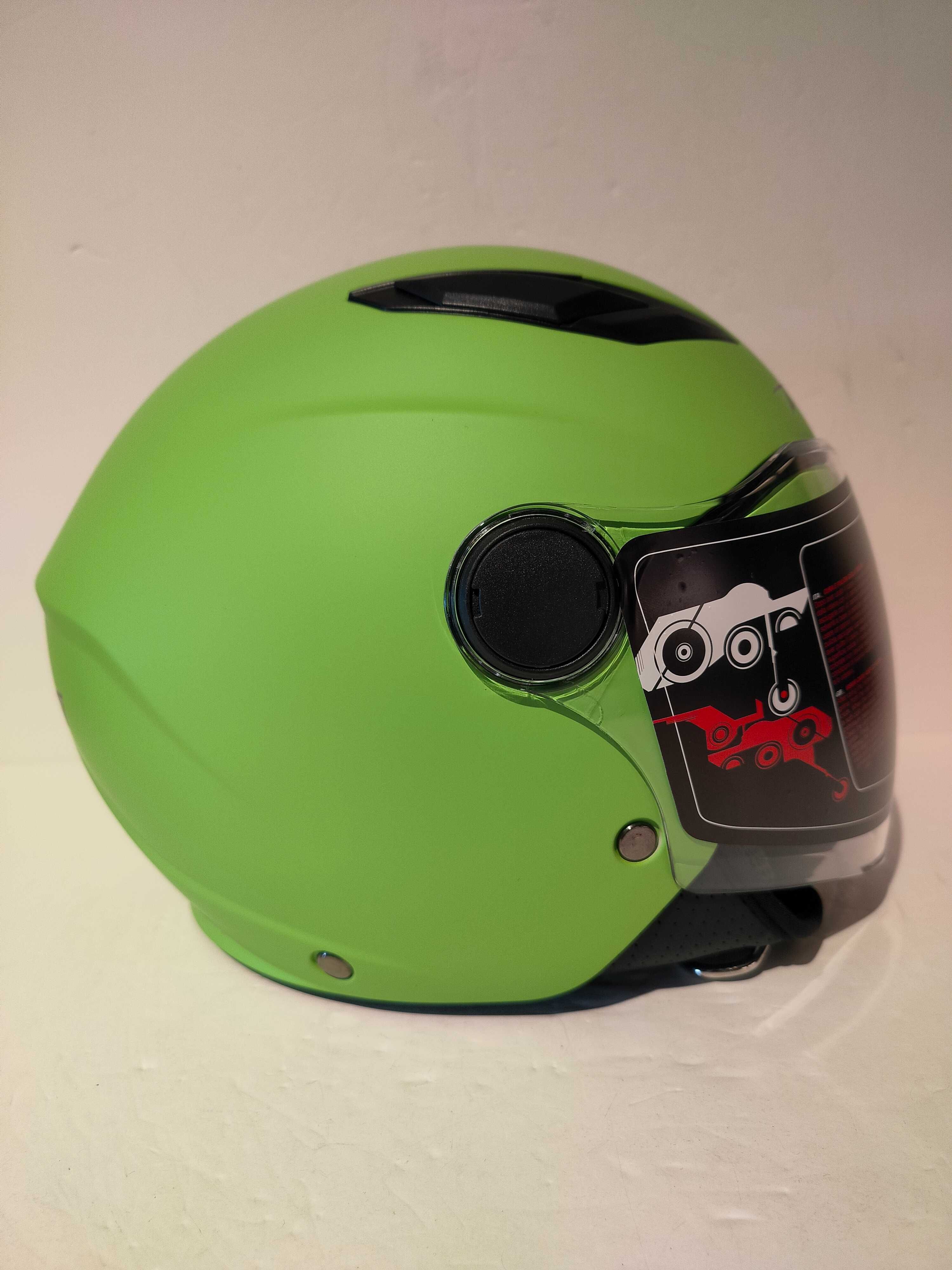 Capacete aberto criança mota scooter novo tamanhos XXS e XS