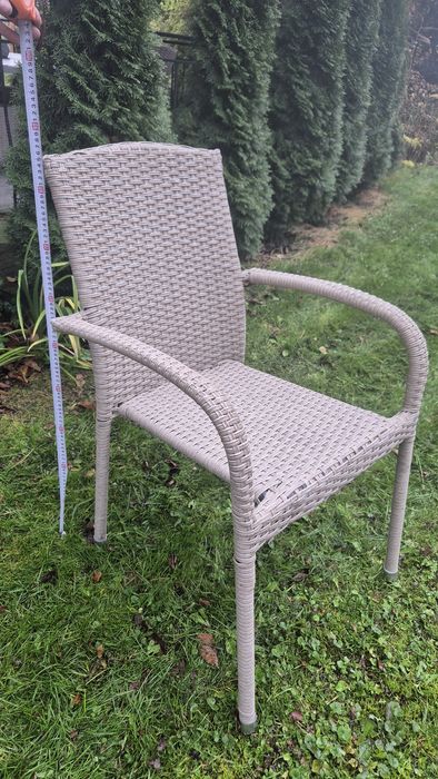 Krzesla ogrodowe  6 sztuk technoratan