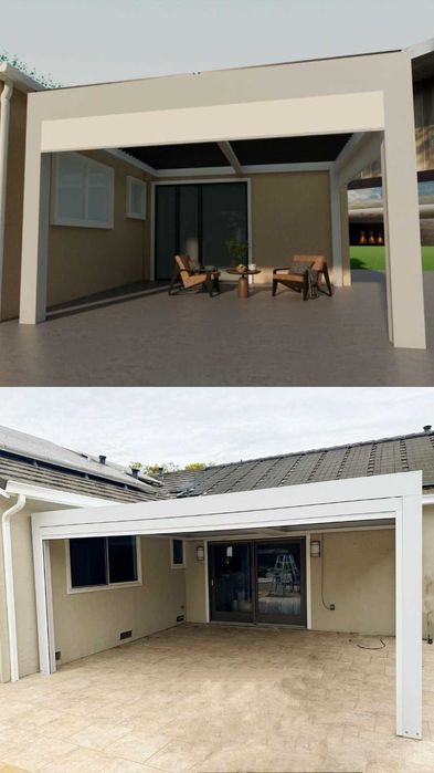 Pergola Ogrodowa 4x5 Zadaszenie Tarasu Lamele Zdalne Model PREMIUM