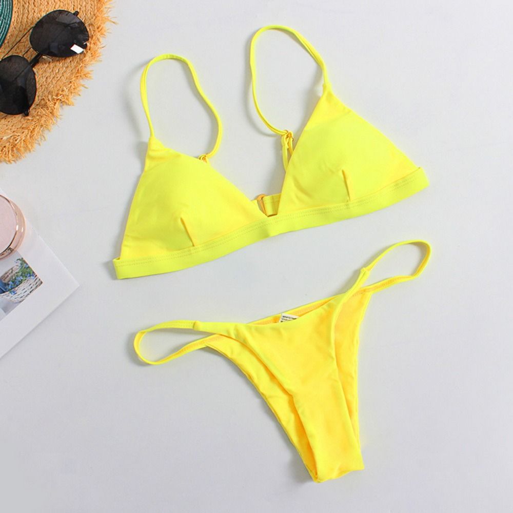 Sexy Bikini Brazylijskie Dwuczęściowy Strój Kąpielowy STRINGI - M