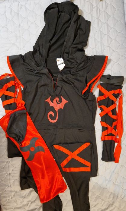 Strój na karnawał, bal dla niej - ninja