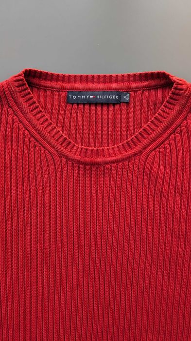 Oryginalny sweter vintage Tommy Hilfiger, 100% bawełna, L