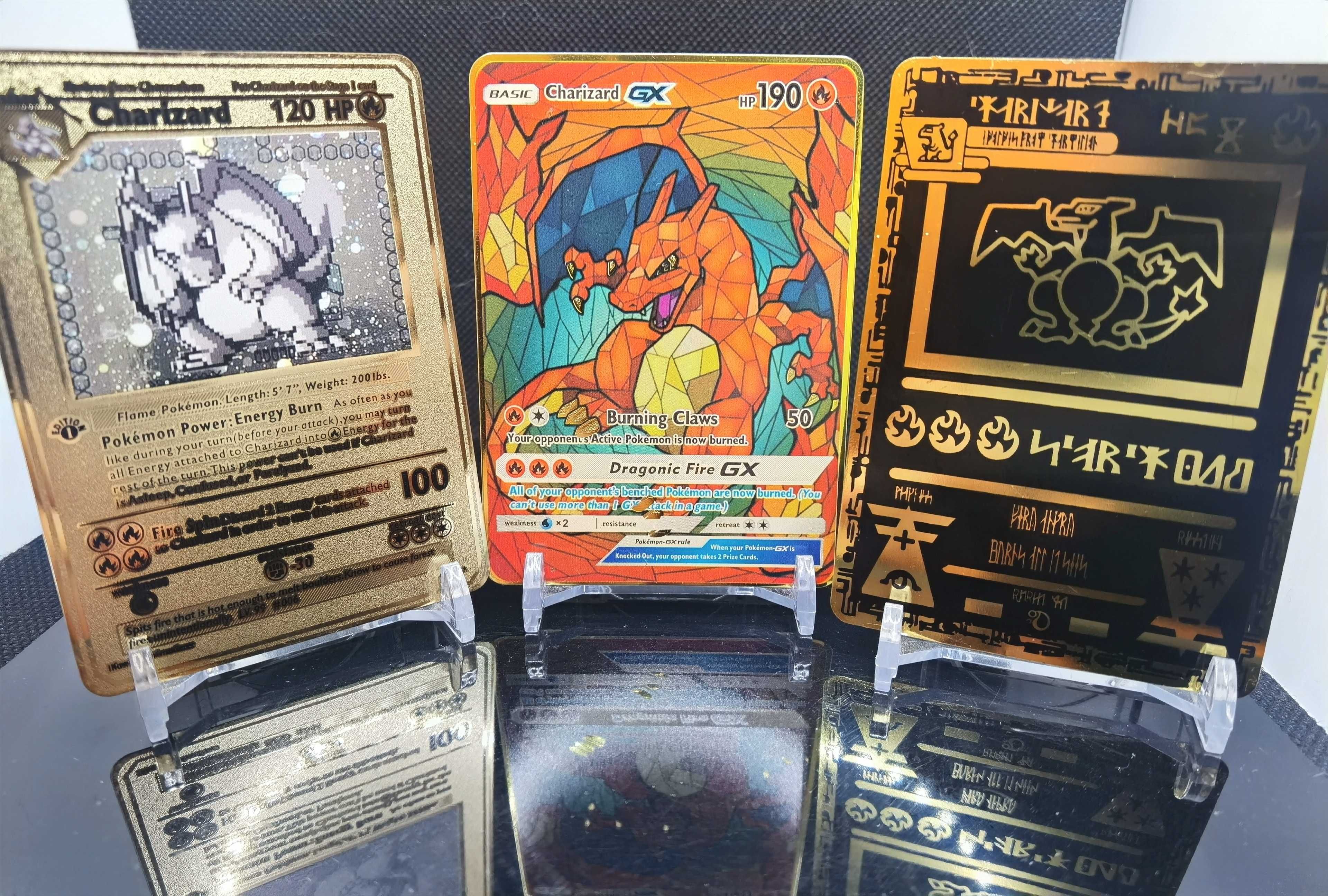 Cartas Pokémon em Metal