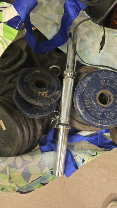 Conjunto Completo de Pesos e Halteres + Cinto de Peso