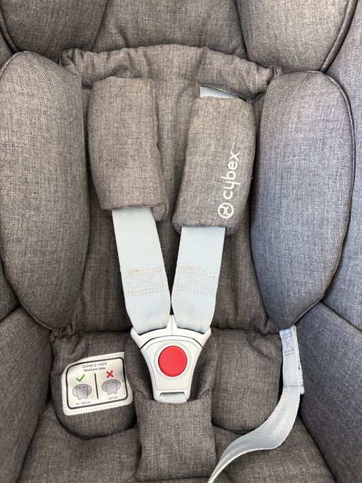 Ovo Cybex Cloud Z Cinzento usado + adaptadores para carrinho