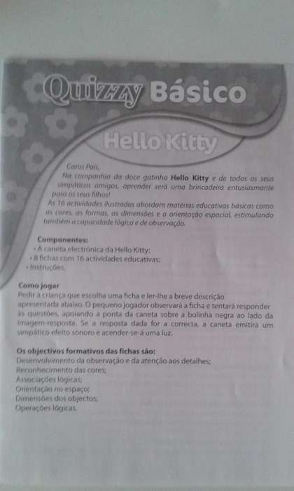 Jogo "Básico" Quizzy da Hello Kitty
