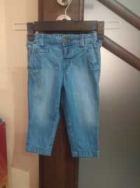 Jeansy dżinsy spodnie jeansowe dżinsowe bawełniane 74 H&M