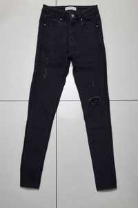 Spodnie GOODIES jeans damskie z dziurami XS