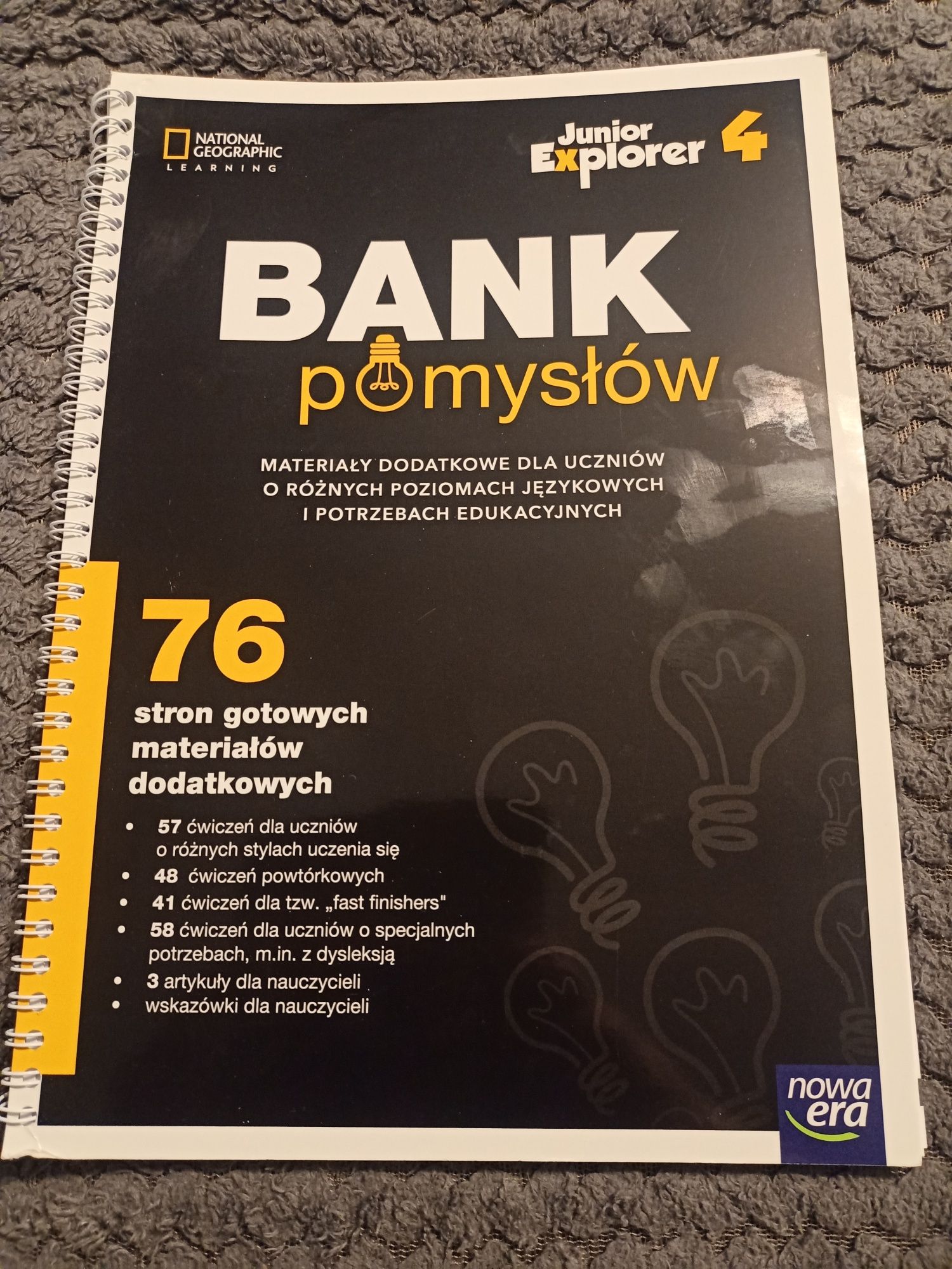 Język angielski Junior Explorer 4, Bank pomysłów, rocznik 2017