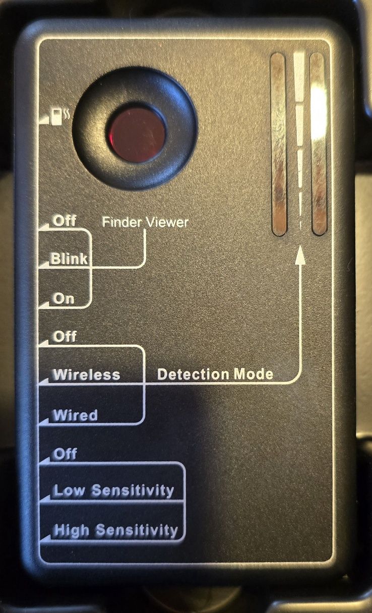Wykrywacz podsłuchów, kamer, fal radiowych Law Mate, jak nowe