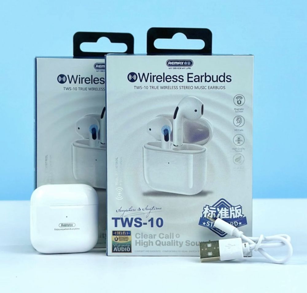 Бездротові навушники Remax TWS-10 білі
