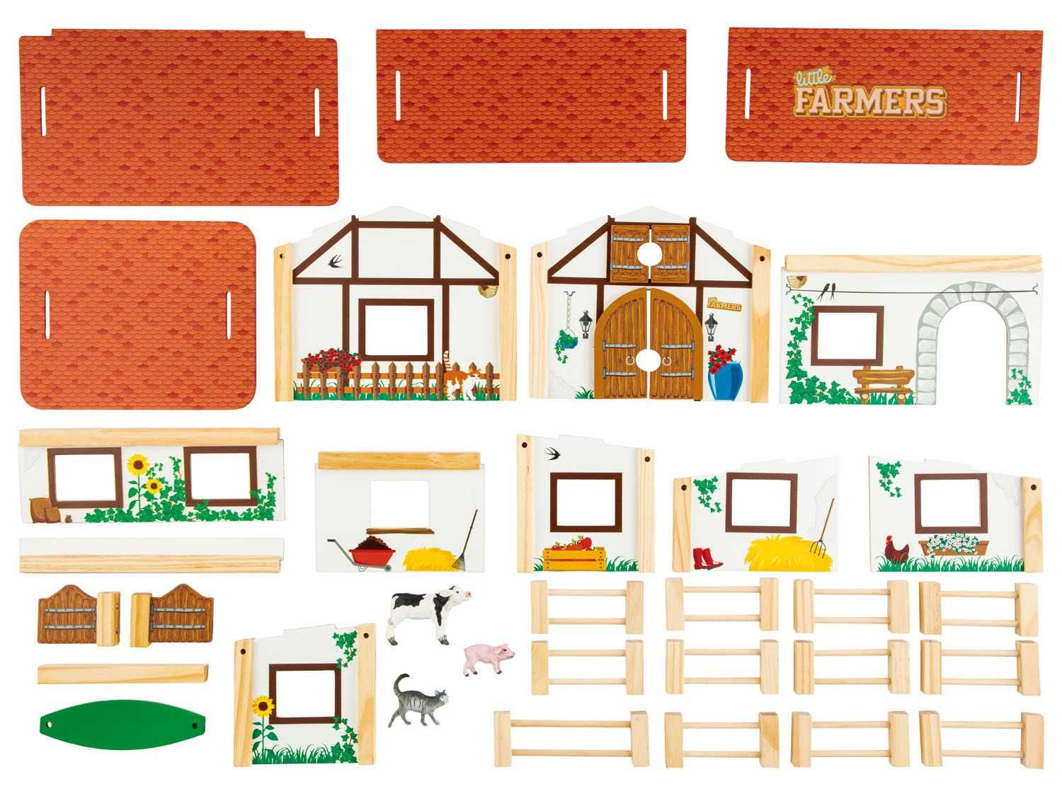 Farma drewniana zabawka dla dzieci idealna na prezent