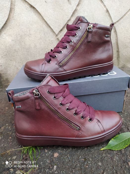 Ecco 37 36 ботинки жіночі зимові сапоги черевики чоботи взуття ессо