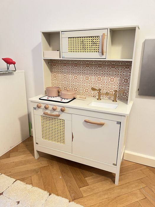Kuchnia drewniana MDF retro z akcesoriami BOHO