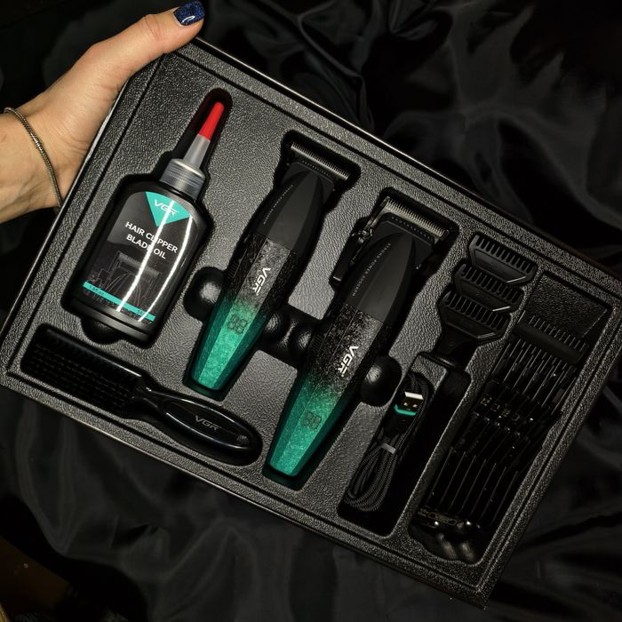 Набір для стрижки Vgr v 640 Green!Для барберів!