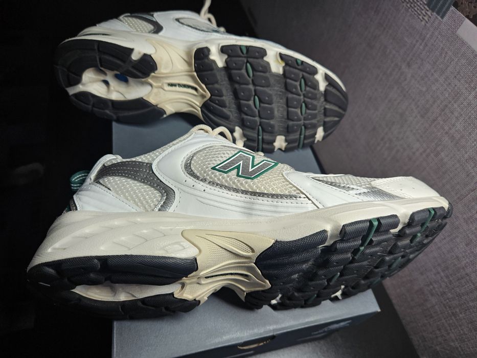 Оригінал New  Balance 530 MR530SX 41.5 (8) 26 см Білий/ Зелений