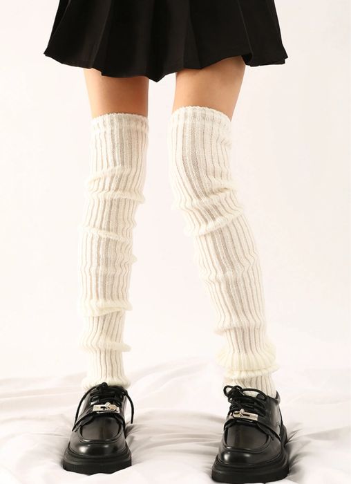 гетри молочні в рубчик