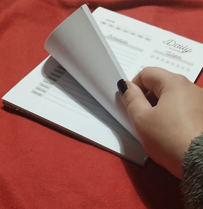 Bloco de notas de secretária diário agenda desk pad planner