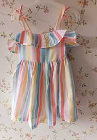 Little Me size 2T tk Maxx 92 cm sukienka paski kolorowa MIDI