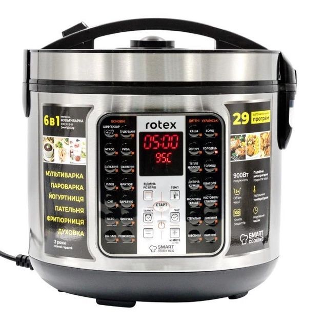 Мультиварка Rotex RMC401-B-Smart Cooking
