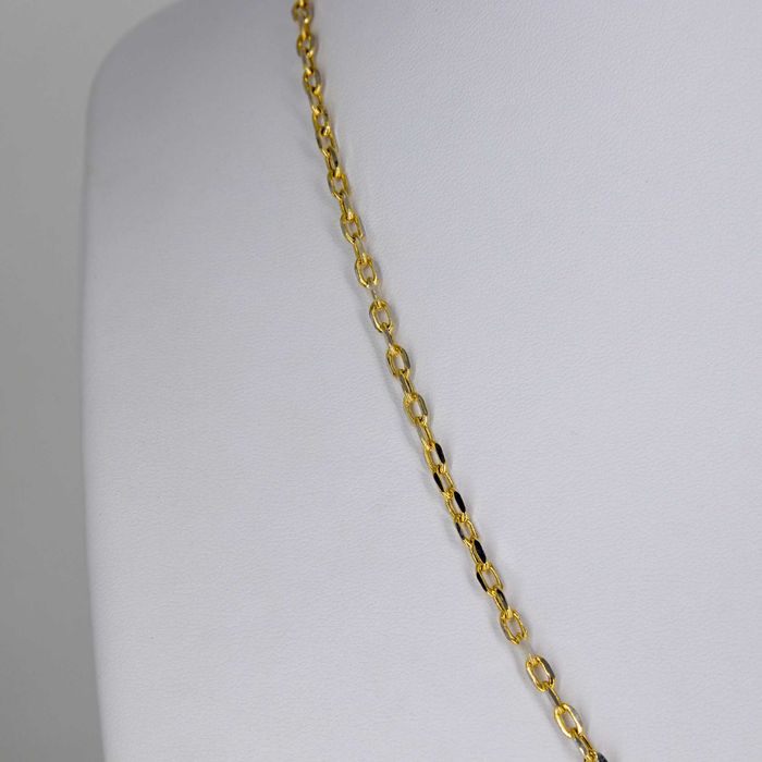 Złoty łańcuszek 585 4,36g 50cm Ankier diamentowany Nowy WYSYŁKA GRATIS