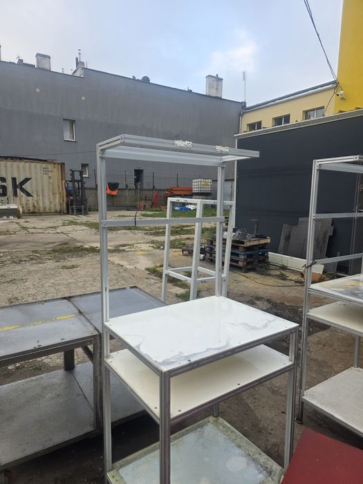 Regał warsztatowy , aluminiowa konstrukcja