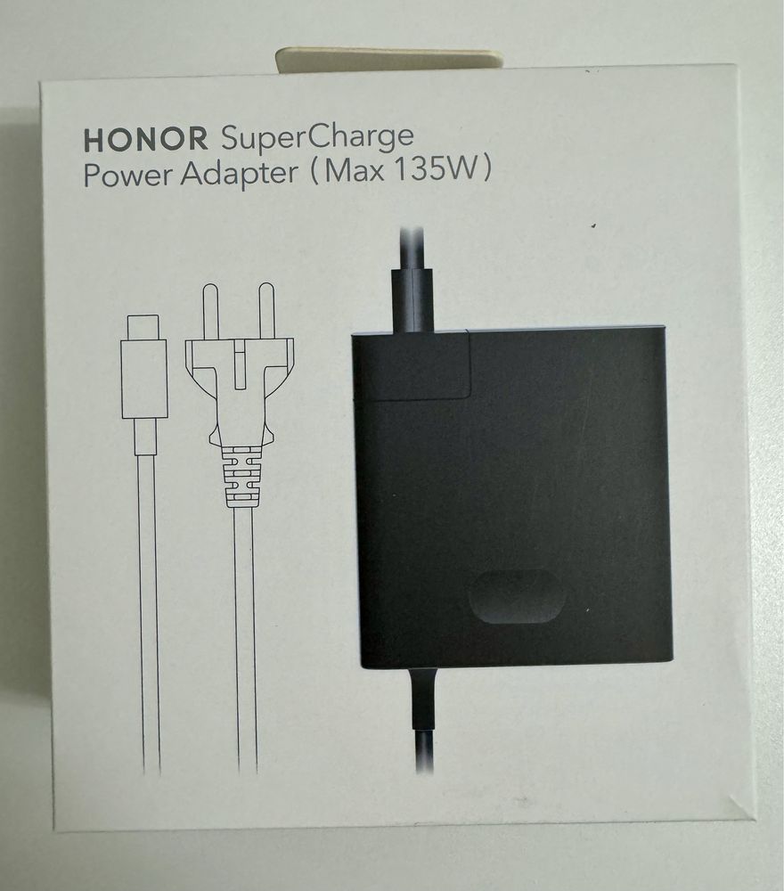 Adaptador de energia HONOR SuperCharge (máx. 135 W) preto