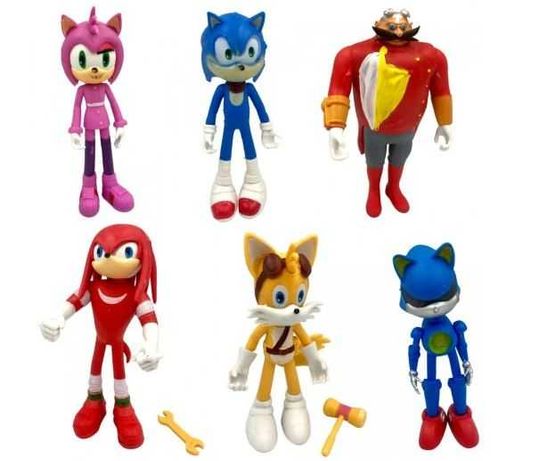 Figurka Sonic The Hedgehog nowy zestaw figurek 6 szt na prezent