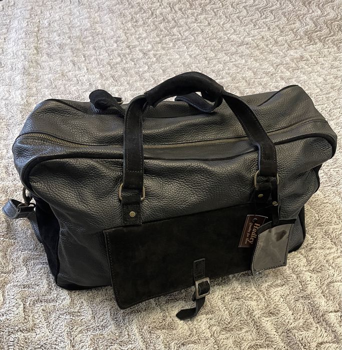 Шкіряна дорожня сумка