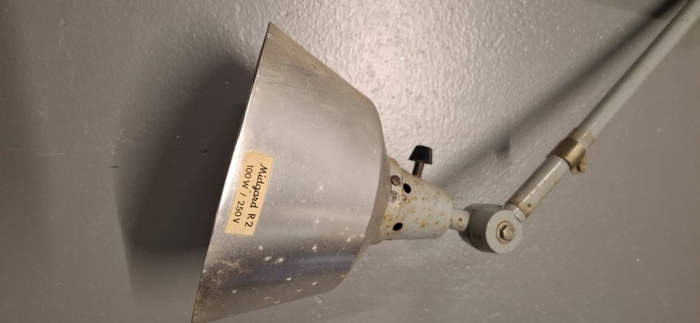 Lampa nożycowa kreślarska warsztatowa Midgard Curt Fischer