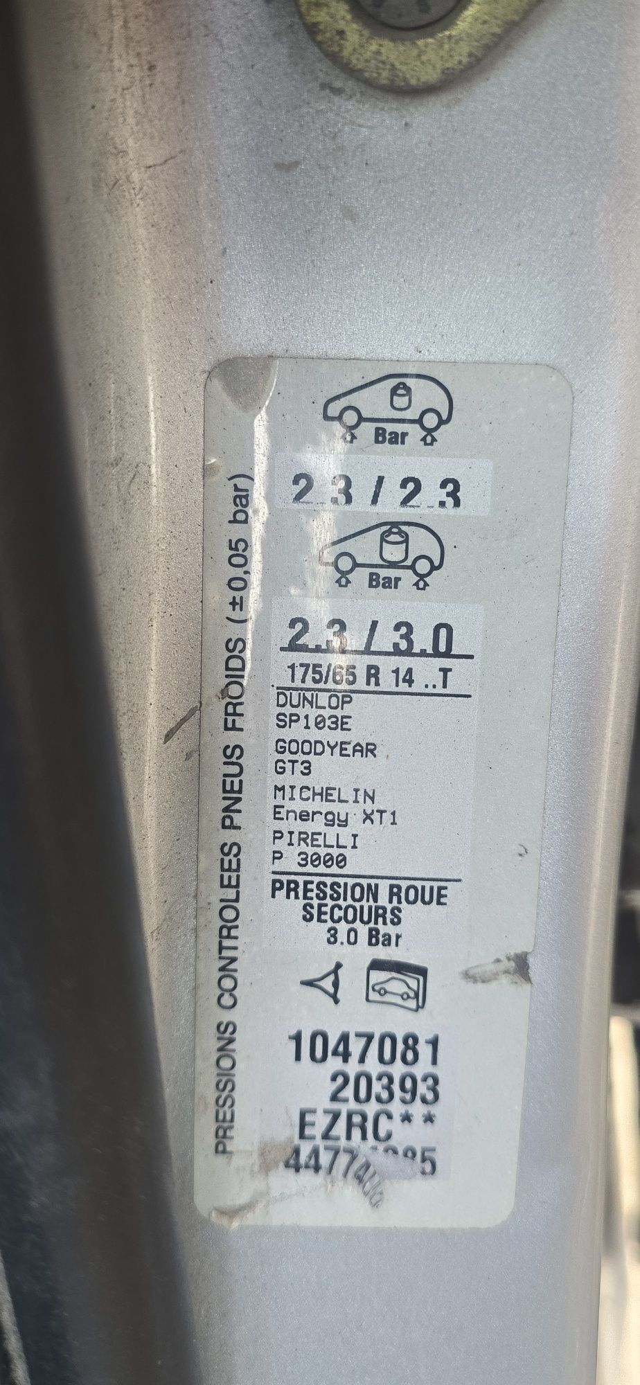 Klapa drzwi lampa zderzak EZRC Peugeot 206 1,1 części