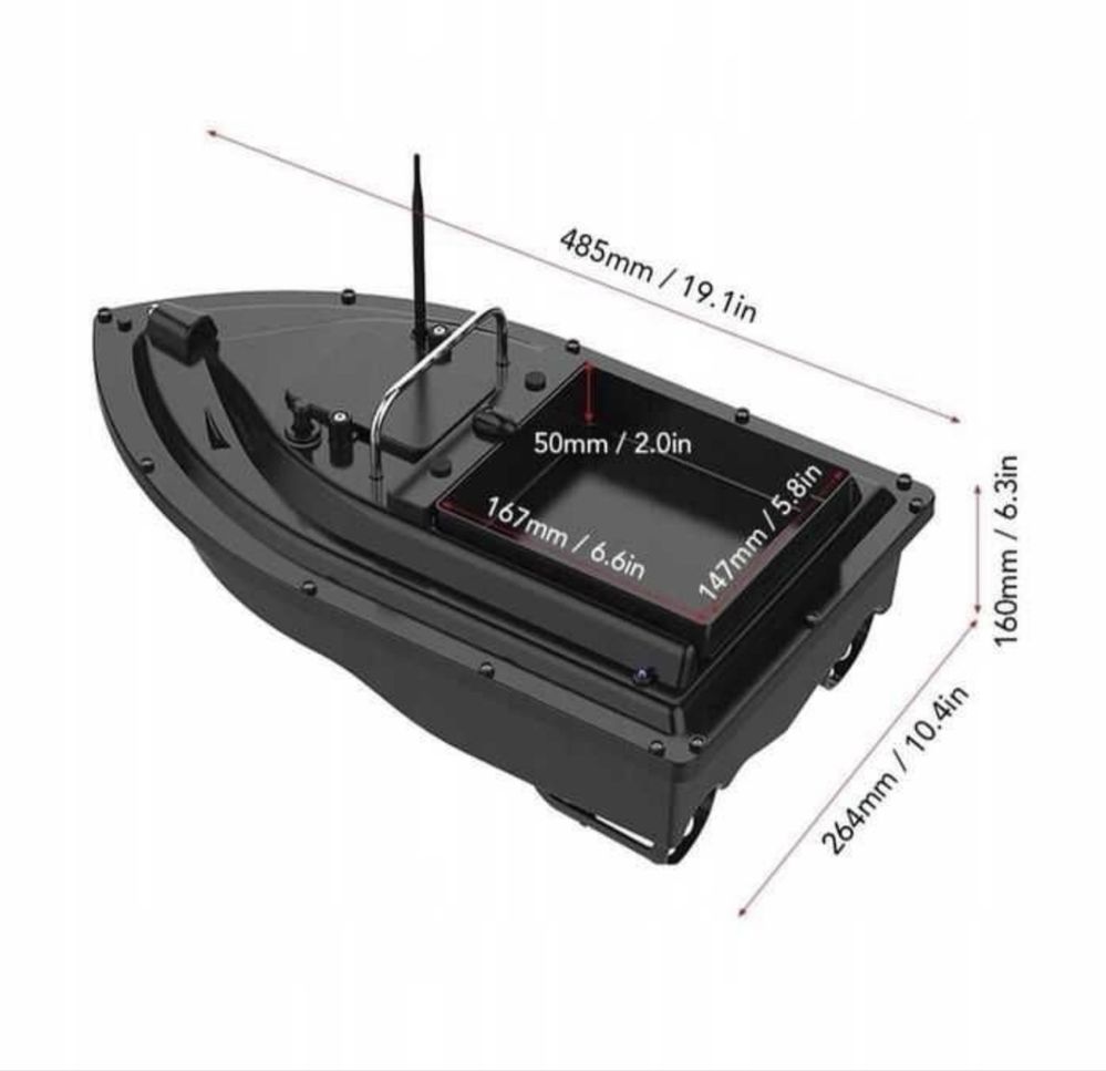 Łódka zanetowa d16E GPS torba