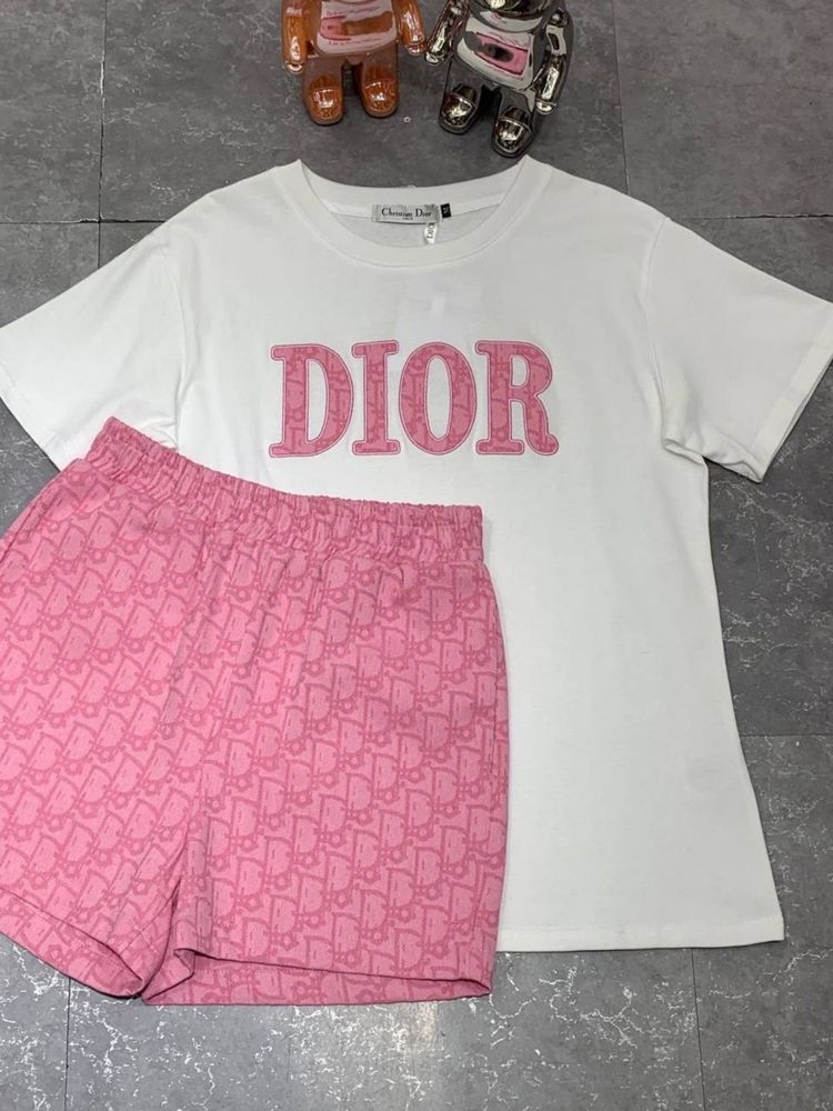 Комплект футболка шорти Dior