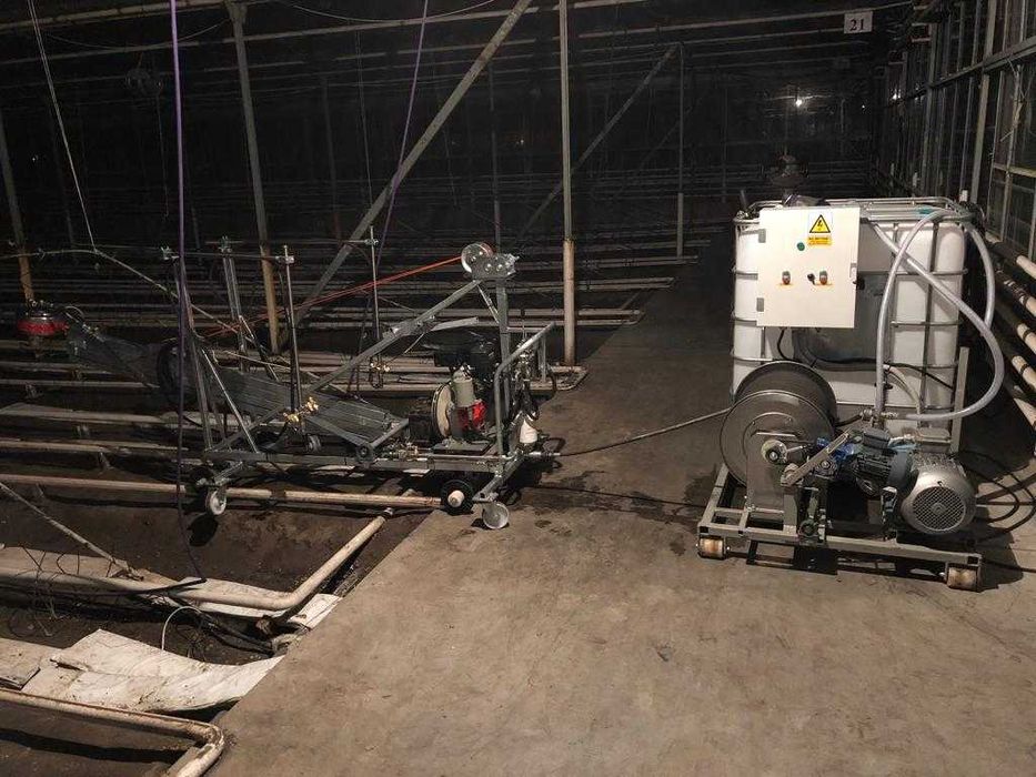 mycie szklarni elewacji kostki brukowej kurników magazynów