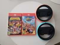 Donkey Kong Bananza + Mario Kart World z kierownicami Joy Con 2
