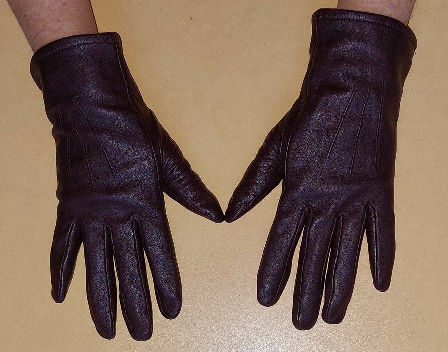 Перчатки кожаные