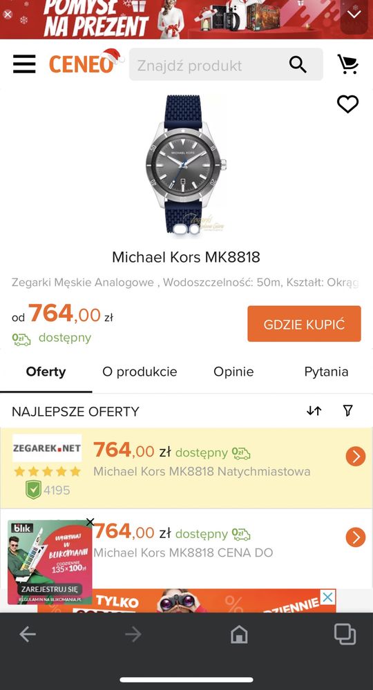 Zegarek Michael Kors Oryginał !!! MK8818