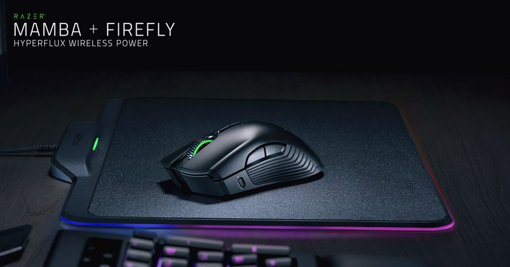 Миша бездротова ігрова Mamba Hyperflux + килим FireFly
