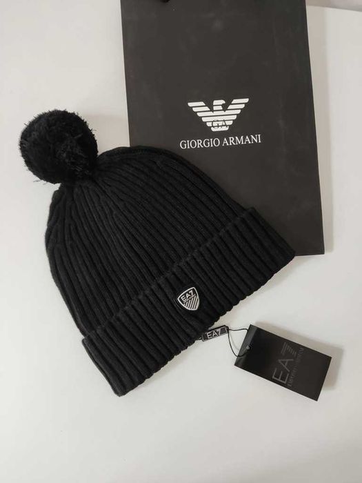 EMPORIO Armani Męska damska ciepła czapka, Włochy 97-54