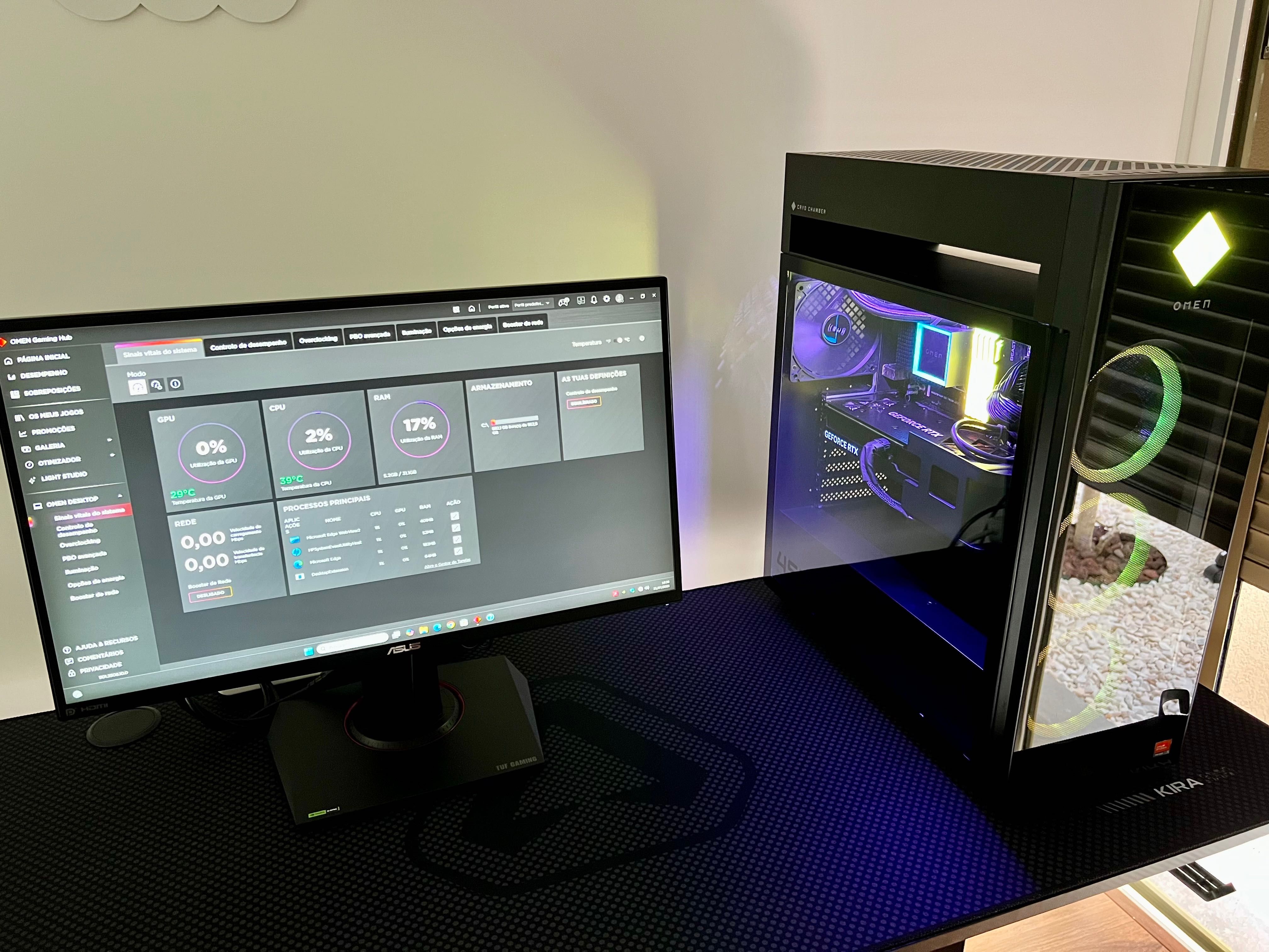 Desktop Gaming HP OMEN 45L Ryzen 7 7700X | RTX 4070 Ti | 32GB DDR5