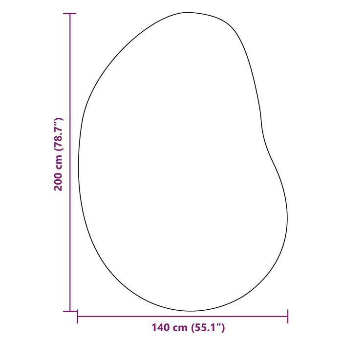 Vidaxl Dywan  Leśny Zielony 140X200 Cm Poliester Antypoślizgowy