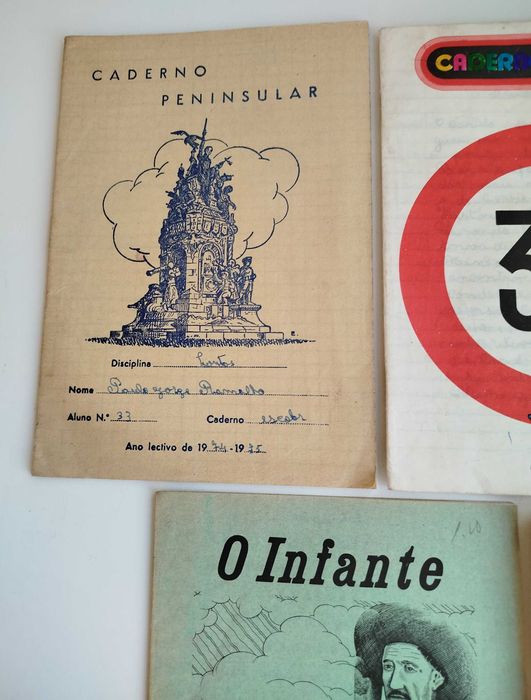 Cadernos Escolares Antigos