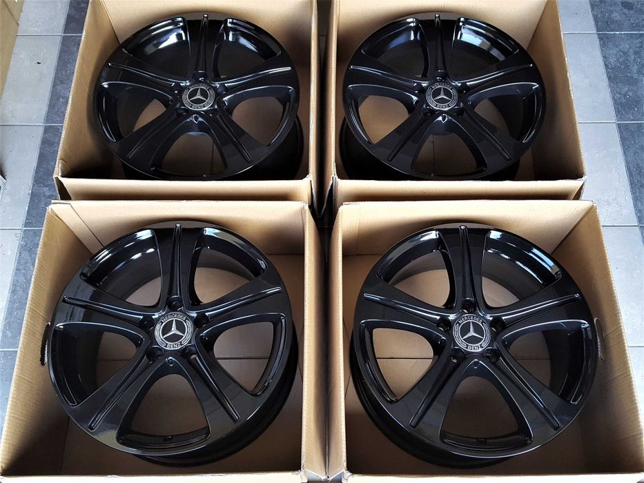 Alufelgi 17 5x112 Mercedes A B C E S V CLA GLA GLC ML Vito Czarne 214#